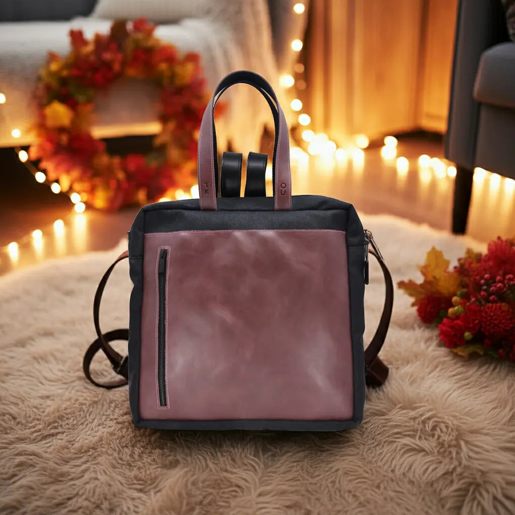 Stockholm Backpack - Purple/Black MAKEme