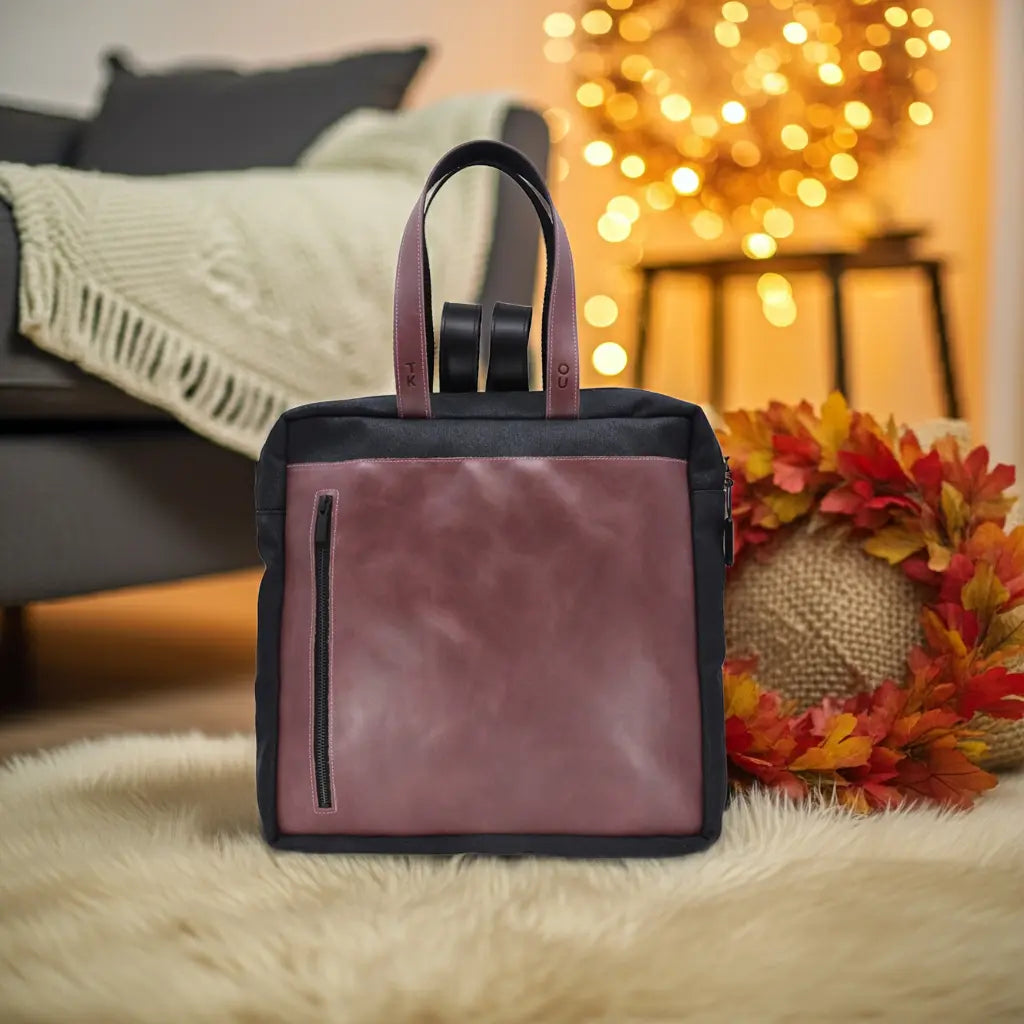 Stockholm Backpack - Purple/Black MAKEme
