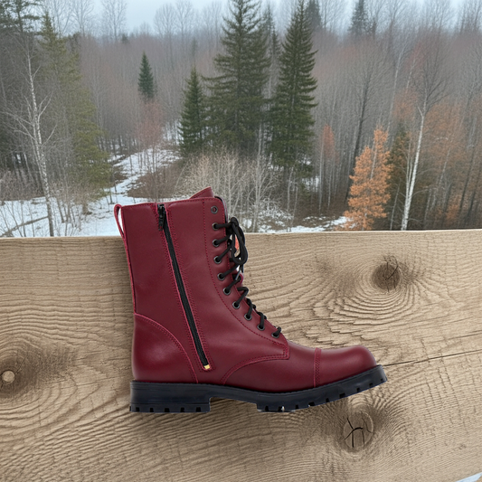 Burgundy with Zipper